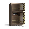 Tiger Safes Brun à 2 portes Brun 100 cm verrouillage électrique de haut